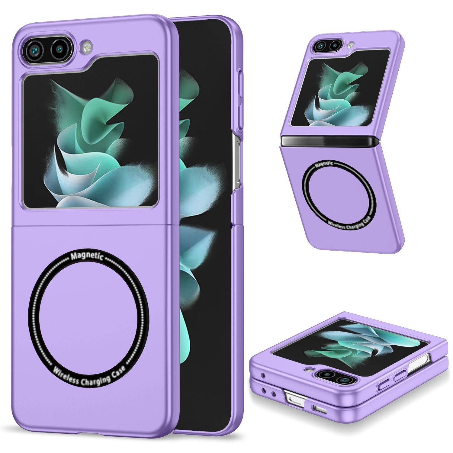 Für Samsung Galaxy Z Flip6 Magnet Magsafe Handy Schutz Hülle Case Lila