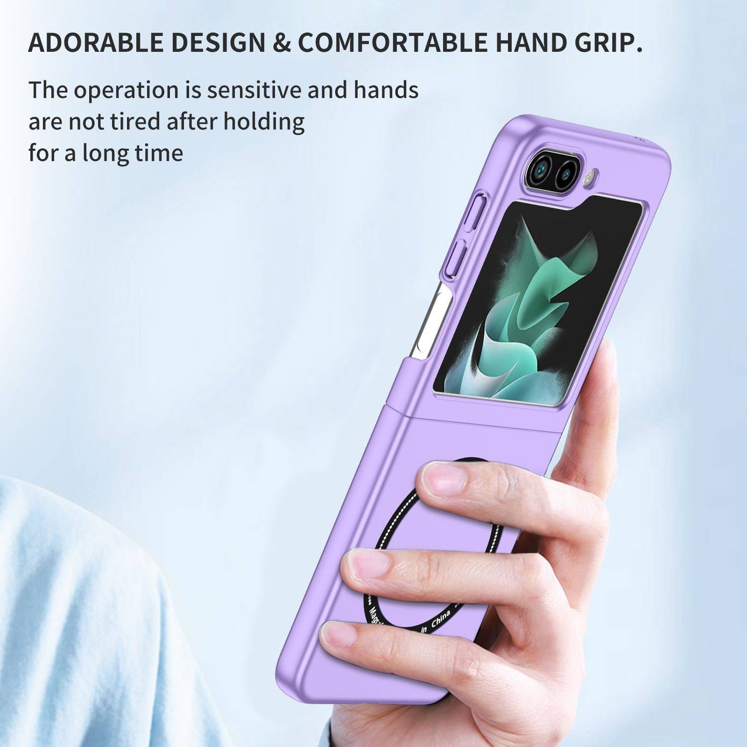 Für Samsung Galaxy Z Flip6 Magnet Magsafe Handy Schutz Hülle Case Lila