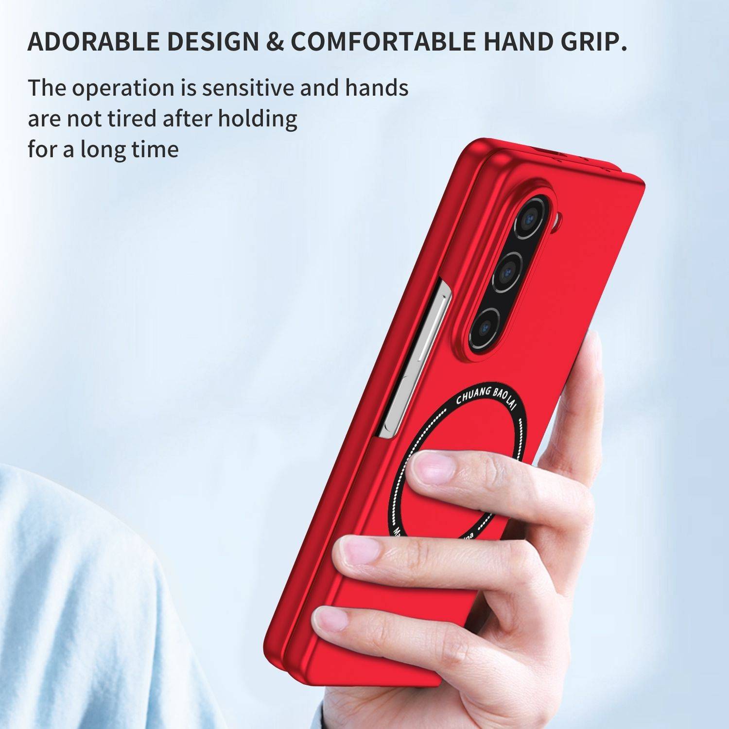 Für Samsung Galaxy Z Fold6 Magnet Magsafe Handy Schutz Hülle Case Rot