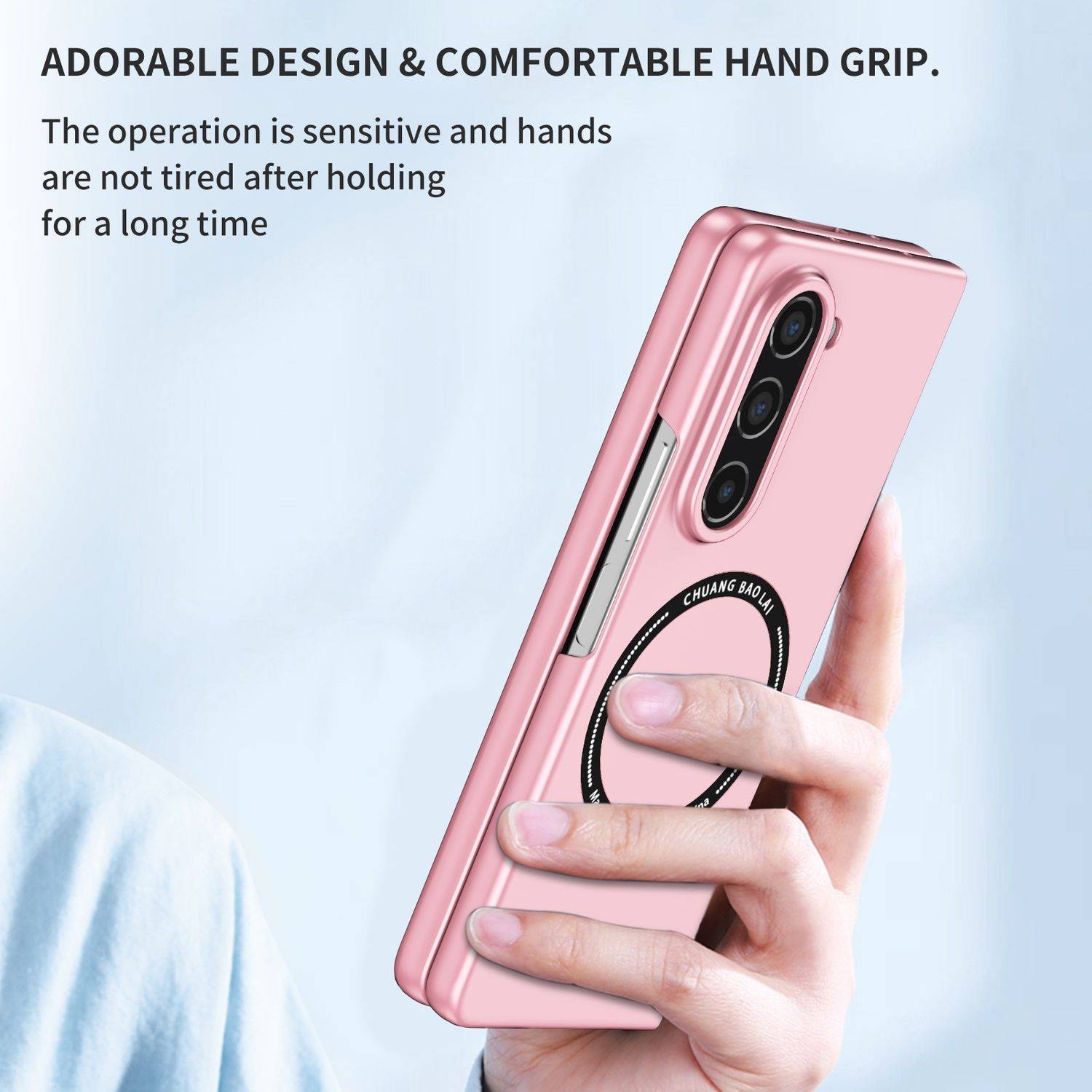 Für Samsung Galaxy Z Fold6 Magnet Magsafe Handy Schutz Hülle Case Pink