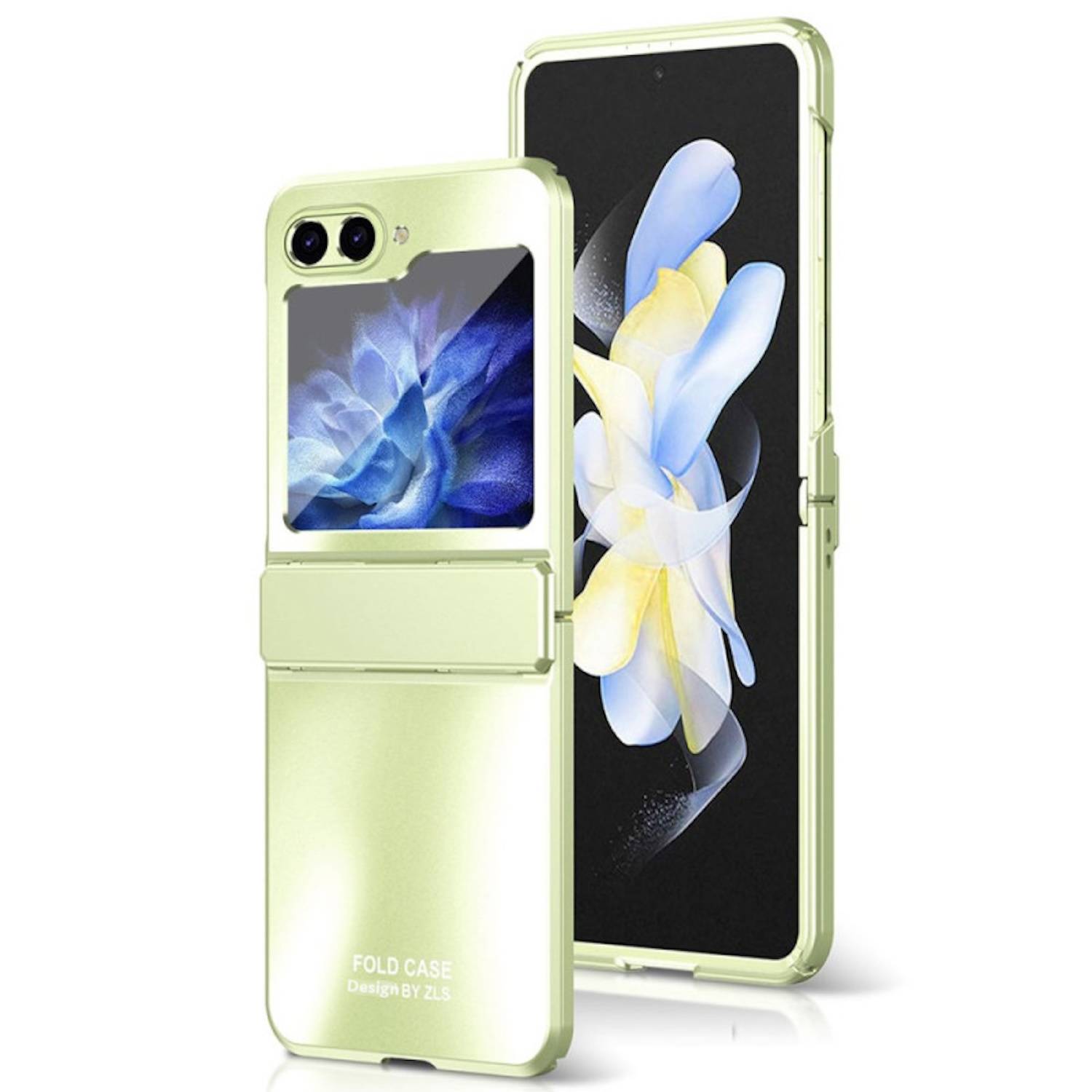 Für Samsung Galaxy Z Flip6 5G Design Metallic Effekt Schutz Hülle