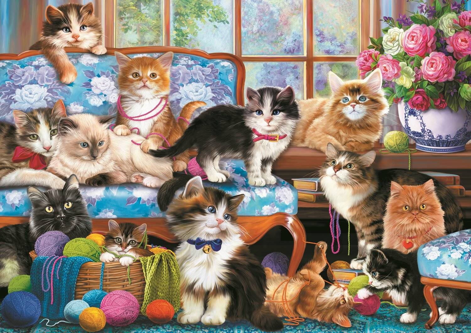 TREFL Puzzle Katzenfamilie 500 Teile
