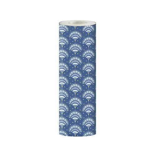 Clairefontaine Geschenkpapier, Tiny Rolls, 50x0,35m, Fächer, Blau Blau 223915C Clairefontaine Geschenkpapier, Tiny Rolls, 50x0,35m, Fächer, Blau Blau 223915C
