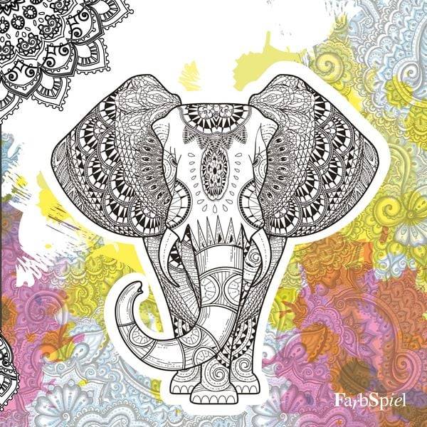 Malbuch Erwachsene Entspannung: Spirit of India - Mit zauberhaften Motiven entspannen