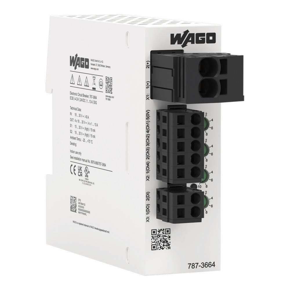 WAGO GmbH & Co. KG Elektron. Schutzschalter 787-3664