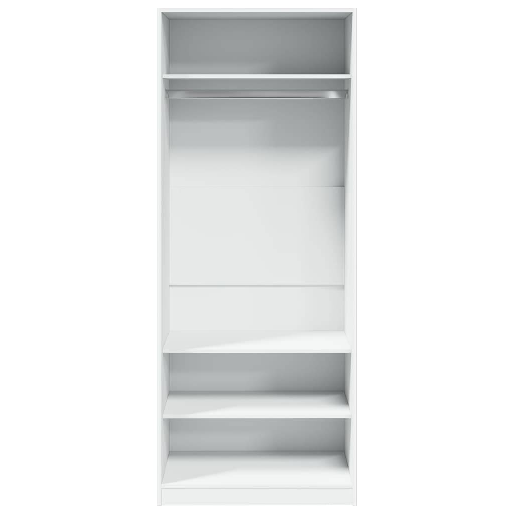 vidaXL Kleiderschrank Weiß 80x50x200 cm Holzwerkstoff