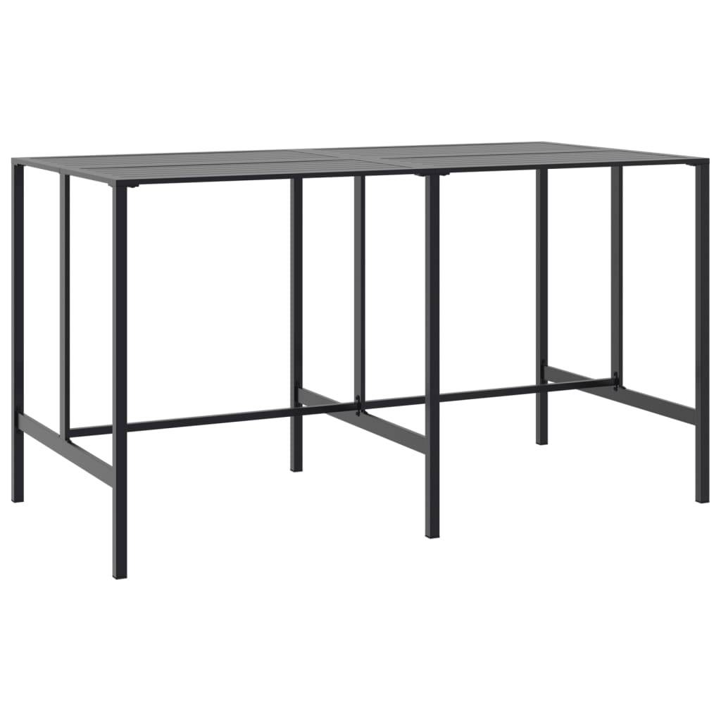 vidaXL Bartisch Schwarz 200x100x110 cm Pulverbeschichteter Stahl