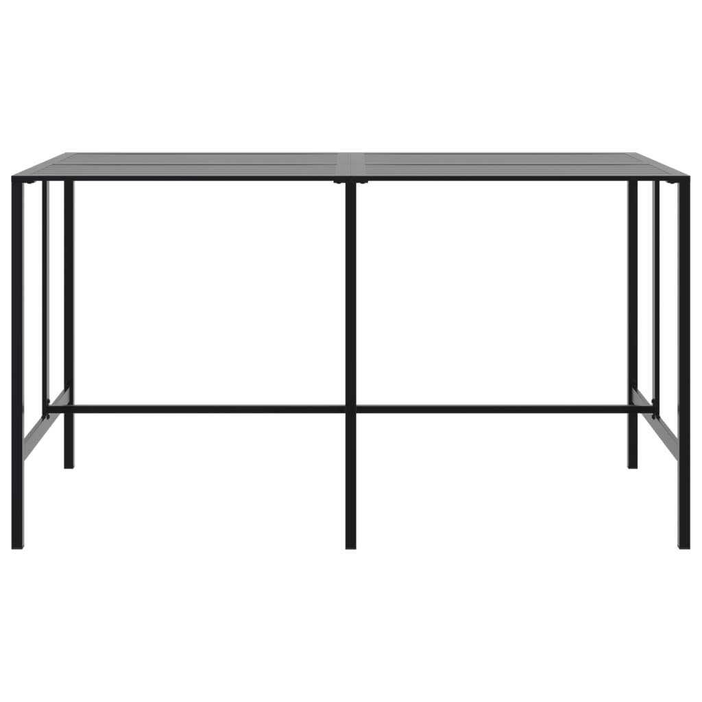 vidaXL Bartisch Schwarz 200x100x110 cm Pulverbeschichteter Stahl