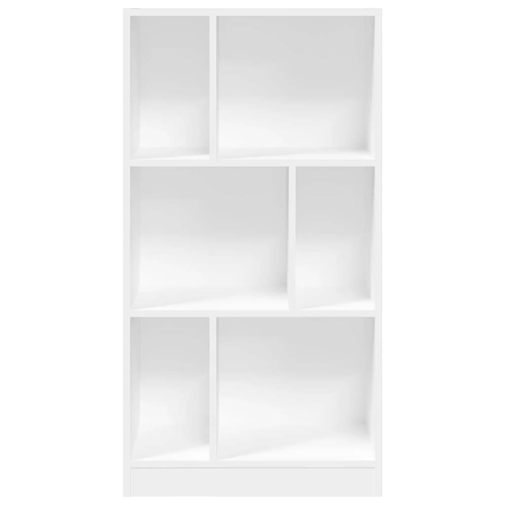vidaXL Bücherregal Weiß 57x28,5x107,5 cm Holzwerkstoff