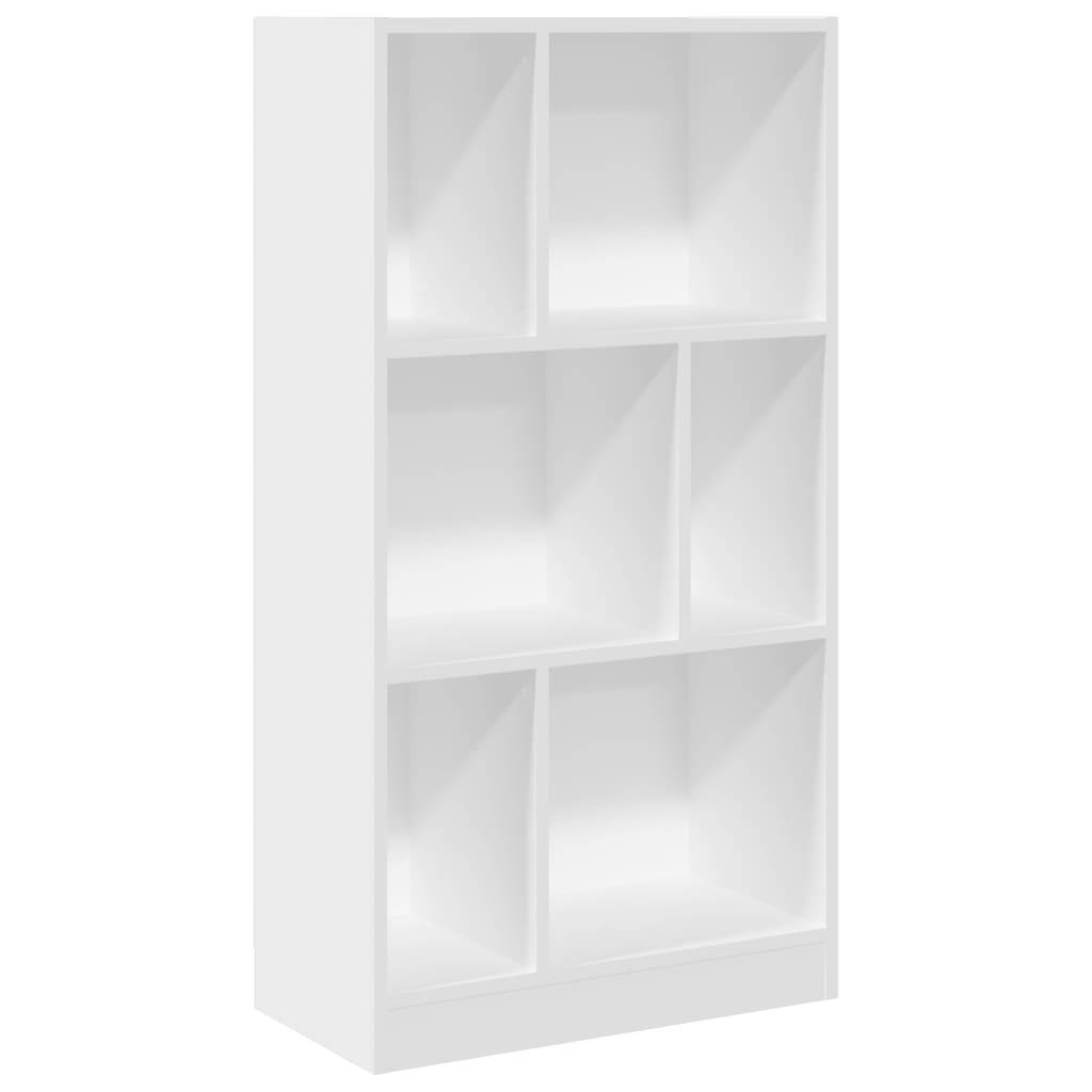 vidaXL Bücherregal Weiß 57x28,5x107,5 cm Holzwerkstoff