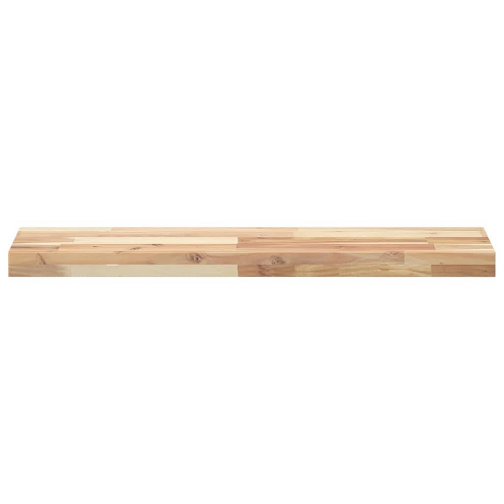 vidaXL Schweberegale 4 Stk. 80x20x4 cm Massivholz Akazie Unbehandelt