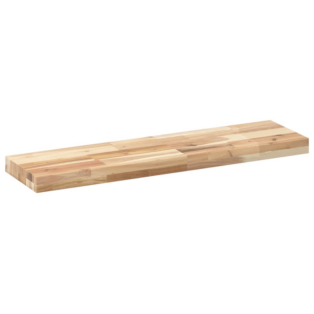 vidaXL Schweberegale 4 Stk. 80x20x4 cm Massivholz Akazie Unbehandelt