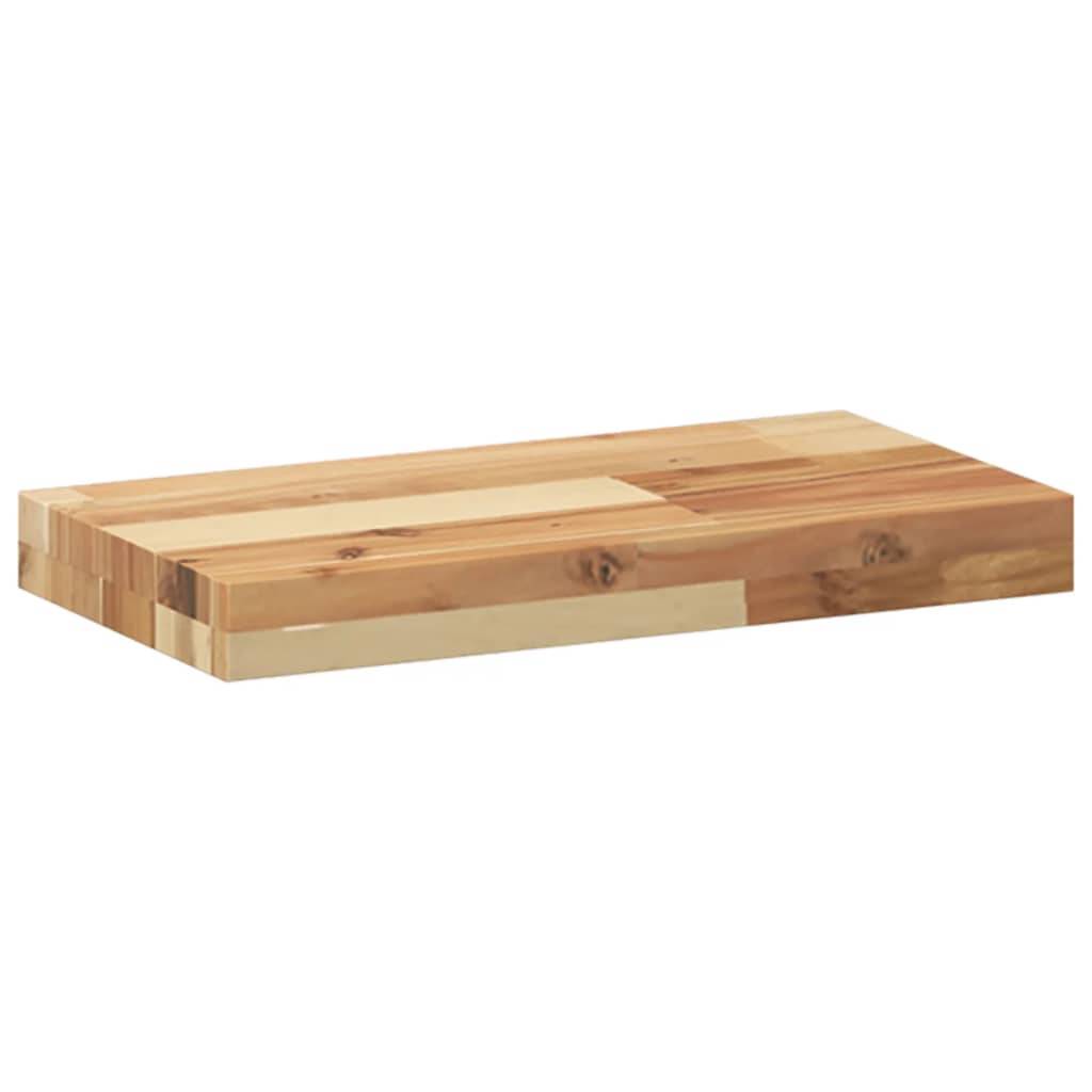 vidaXL Schweberegale 2 Stk. 60x20x4 cm Massivholz Akazie Ölbehandelt