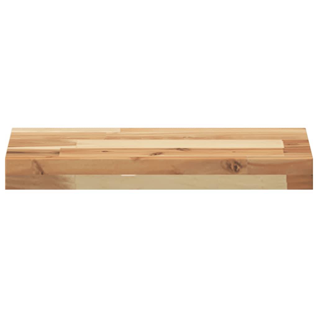 vidaXL Schweberegale 4 Stk. 40x20x4 cm Massivholz Akazie Ölbehandelt