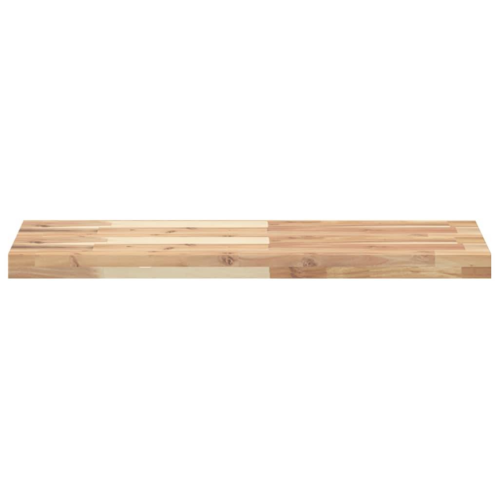 vidaXL Schweberegale 2 Stk. 100x30x4 cm Massivholz Akazie Unbehandelt