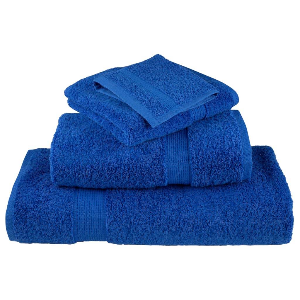 vidaXL Premium-Handtücher SOLUND 4 Stk. Blau 100x200 cm 600 g/m²