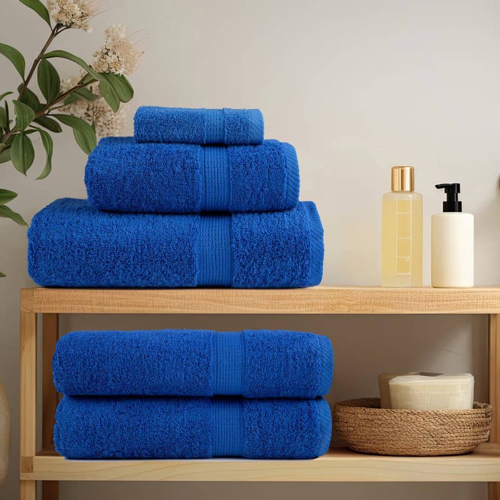 vidaXL Premium-Handtücher SOLUND 4 Stk. Blau 100x200 cm 600 g/m²