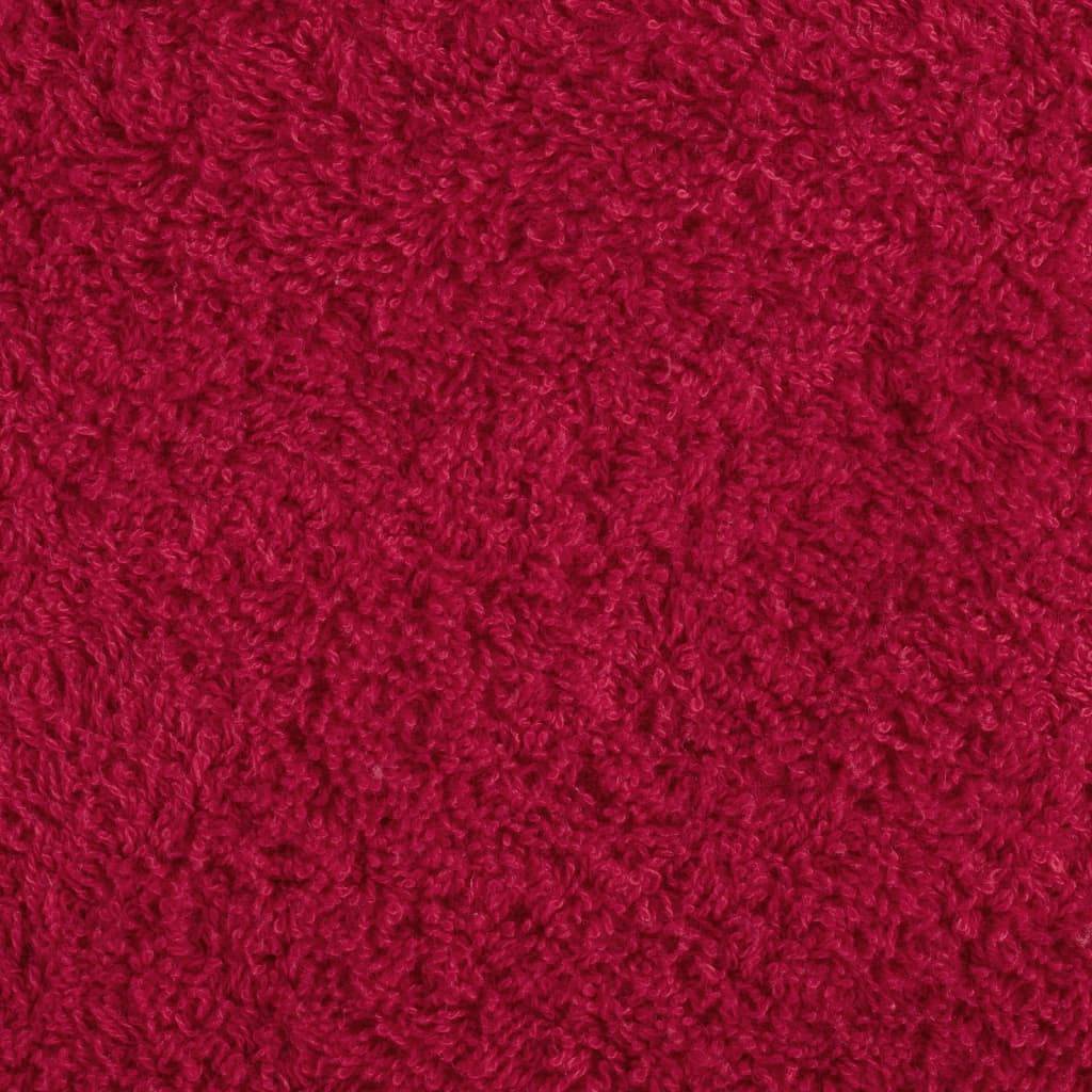 vidaXL Premium-Handtücher SOLUND 2 Stk. Rot 100x200 cm 600 g/m²