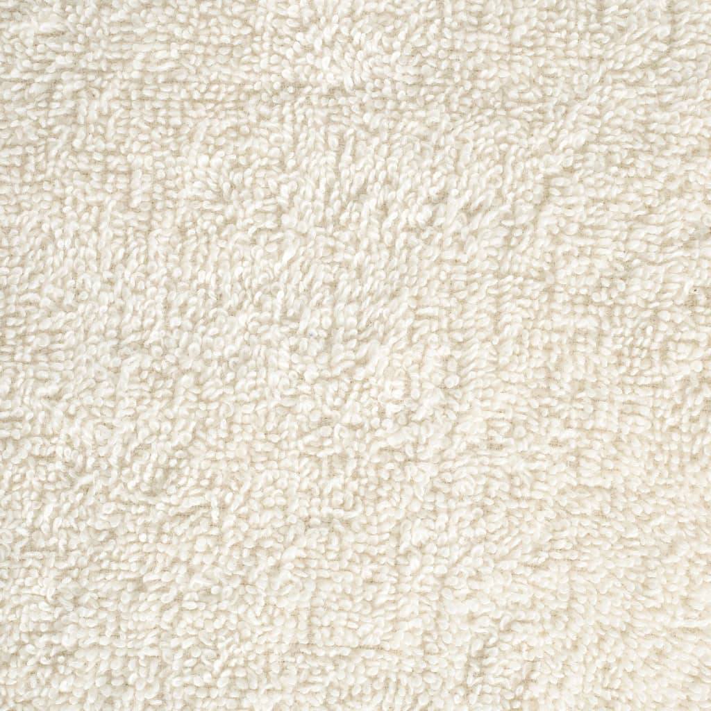 vidaXL Premium-Duschtücher SOLUND 2 Stk. Cremeweiß 70x140 cm 600 g/m²