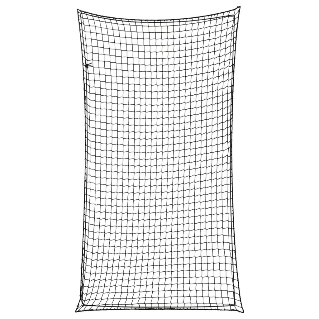 vidaXL Anhängernetz mit Gummiseil Schwarz 3x1,65 m PP