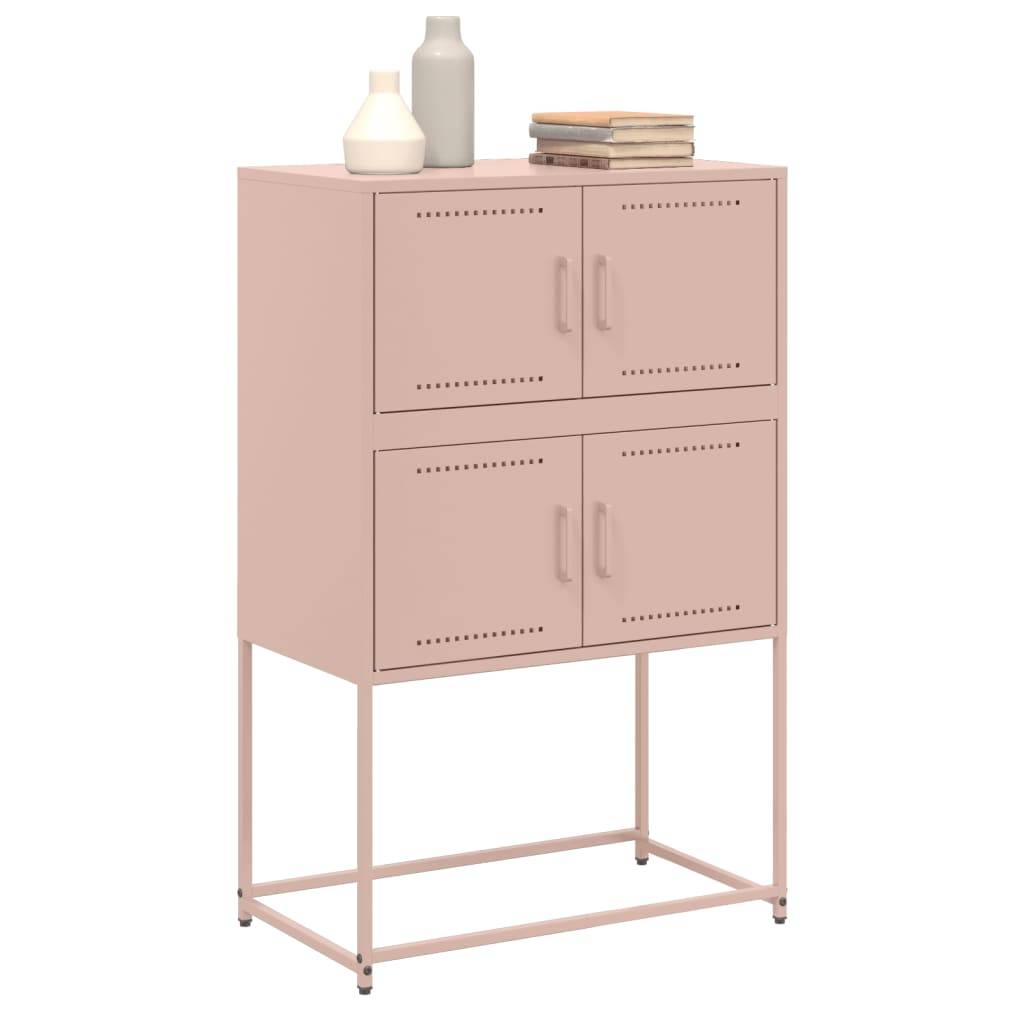 vidaXL Sideboard Rosa 68,5x38,5x107 cm Stahl