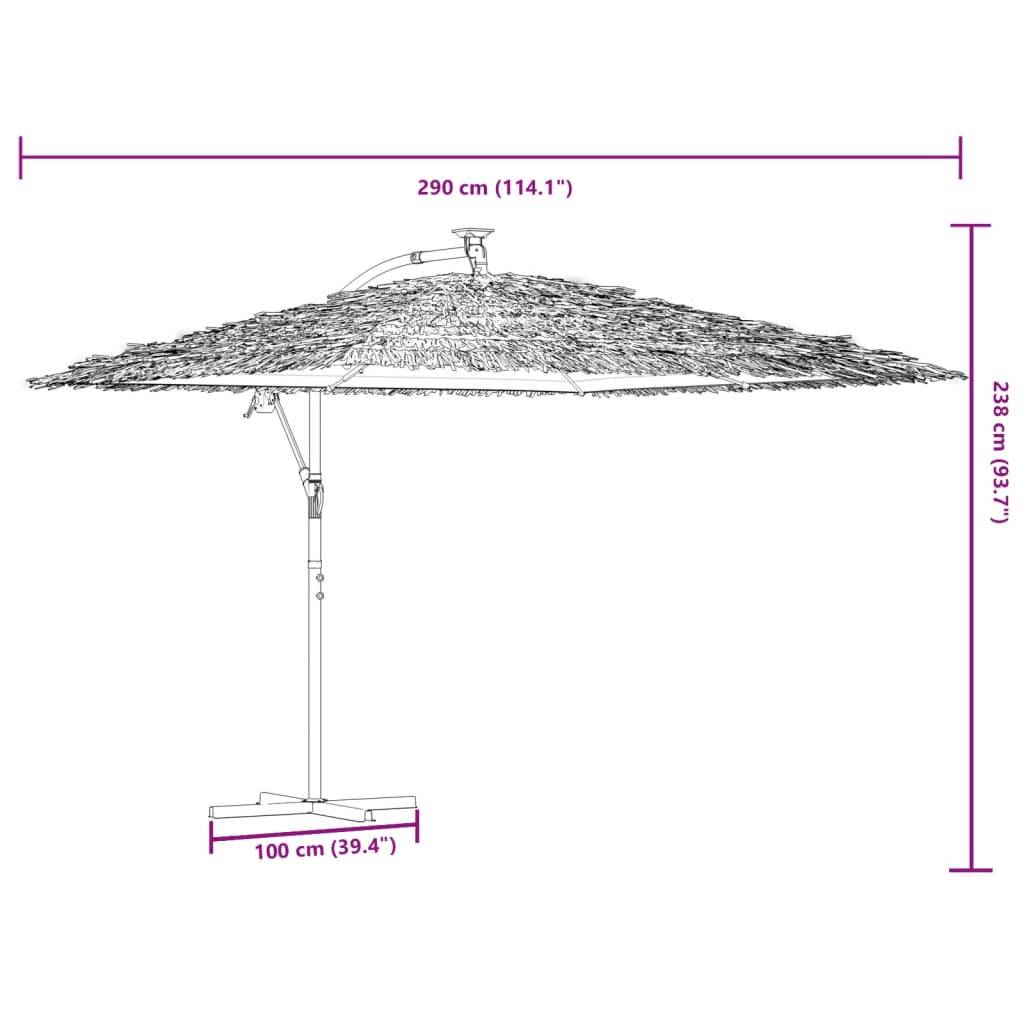vidaXL Sonnenschirm mit Stahlmast Grün 290x290x238 cm