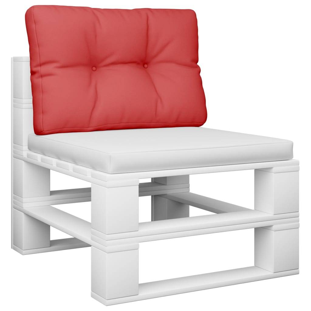 vidaXL Palettenkissen Rot 50x40x12 cm Stoff