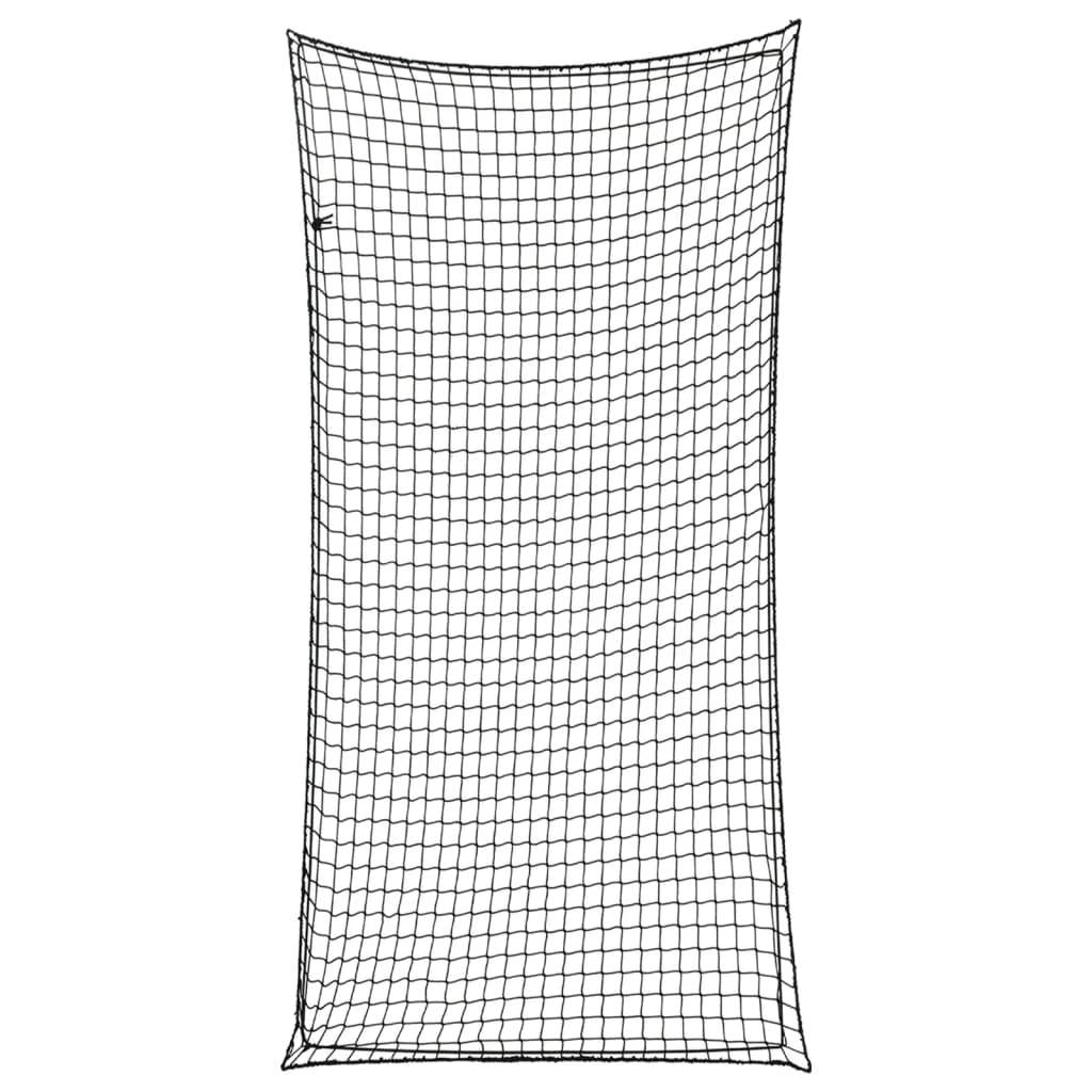 vidaXL Anhängernetz mit Gummiseil Schwarz 4x2 m PP