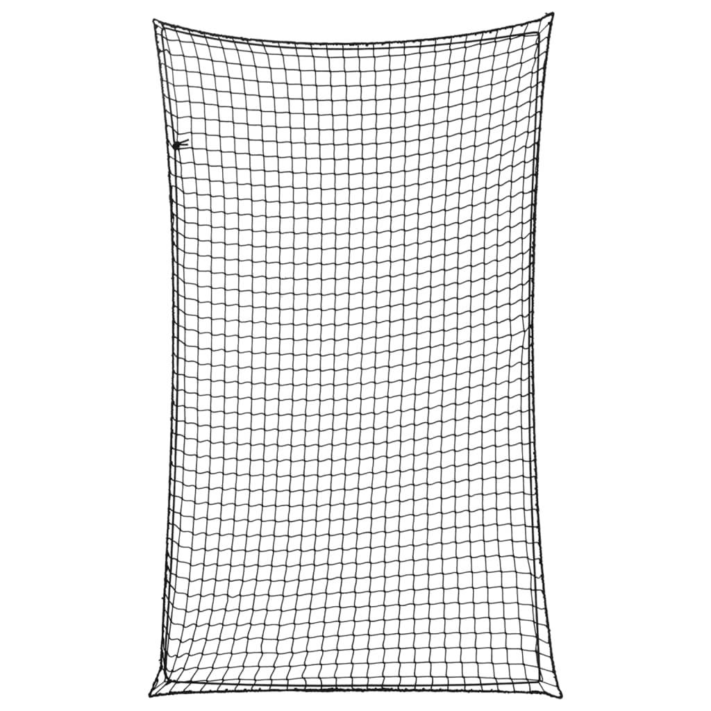 vidaXL Anhängernetz mit Gummiseil Schwarz 2,5x1,5 m PP