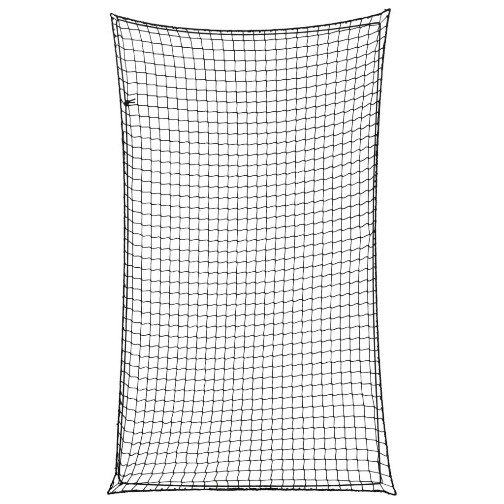 vidaXL Anhängernetz mit Gummiseil Schwarz 2,1x1,25 m PP