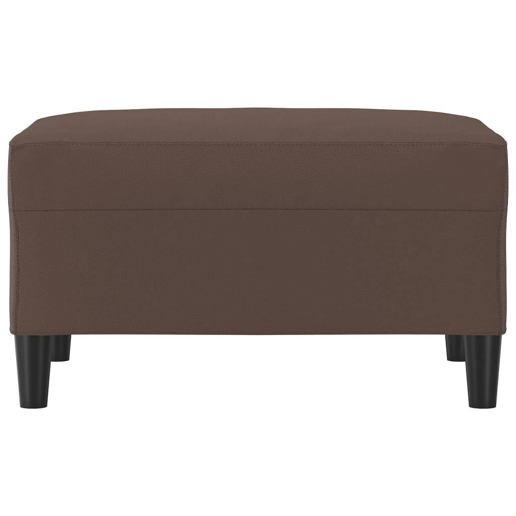 vidaXL Fußhocker Braun 70x55x41 cm Kunstleder