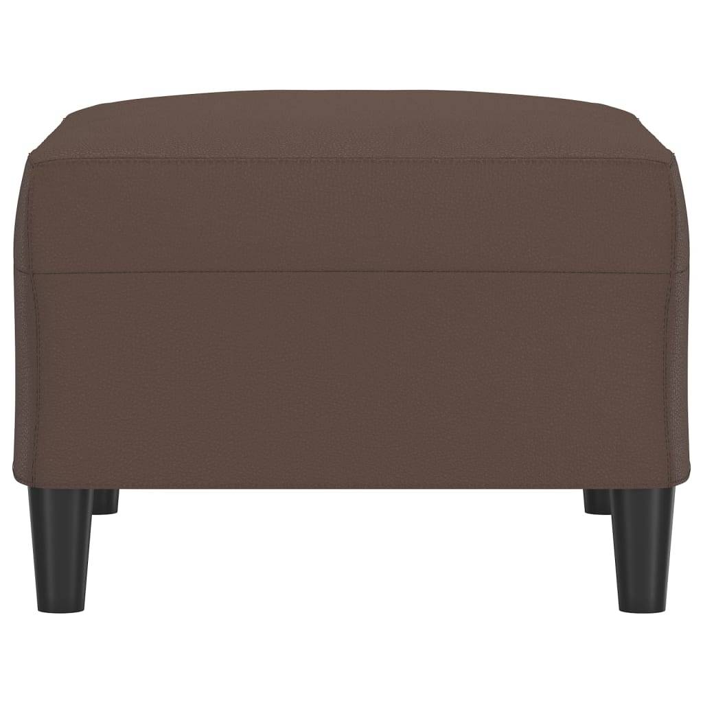 vidaXL Fußhocker Braun 70x55x41 cm Kunstleder