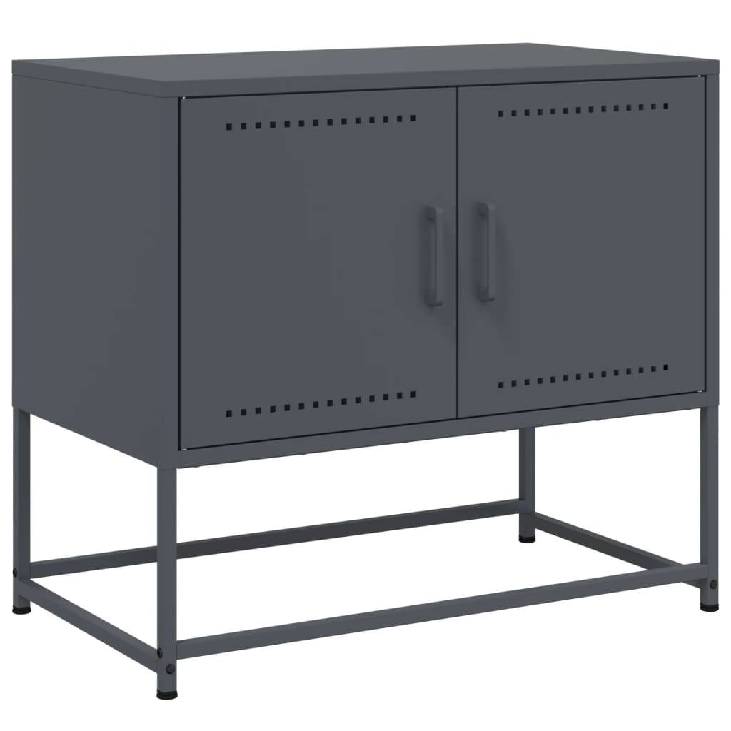 vidaXL TV-Schrank Anthrazit 68,5x39x60,5 cm Stahl