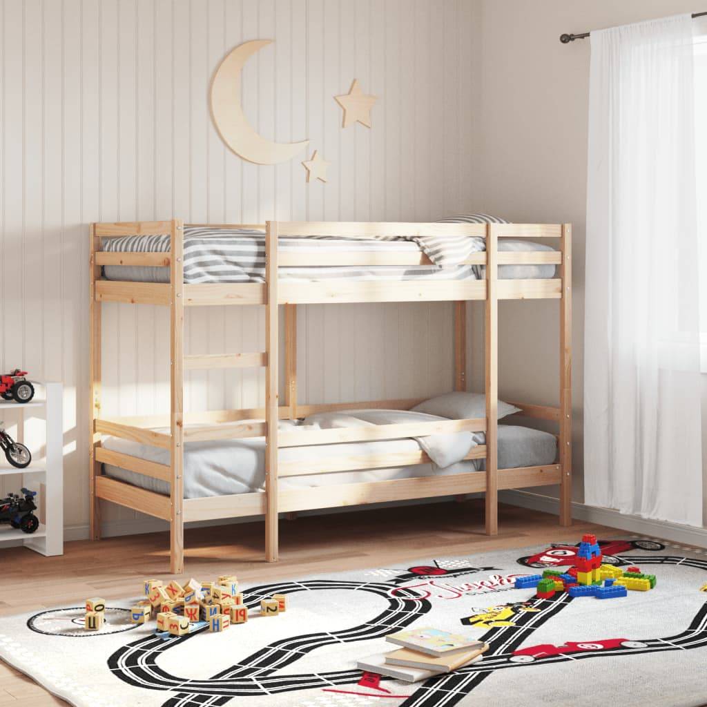 vidaXL Etagenbett ohne Matratze 90x200 cm Massivholz Kiefer