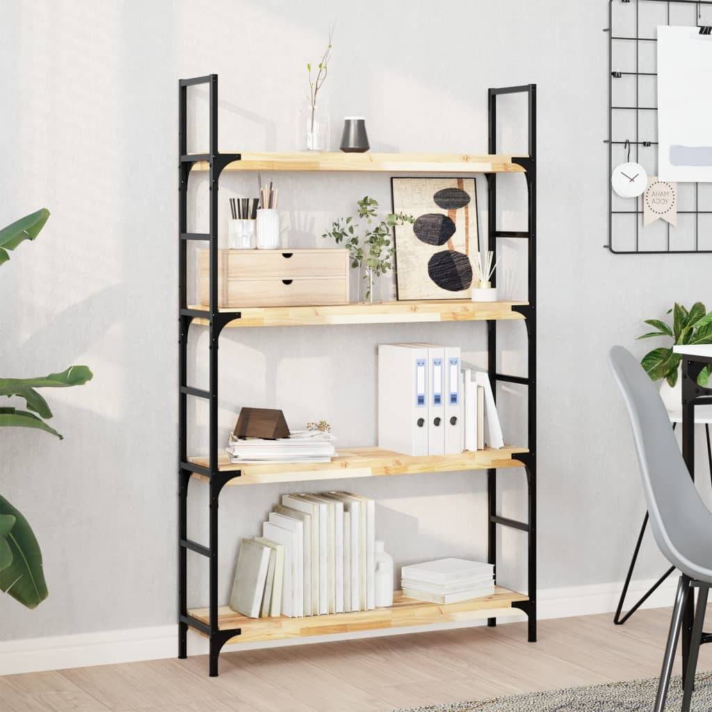 vidaXL Schweberegale 4 Stk. 80x20x4 cm Massivholz Akazie Unbehandelt