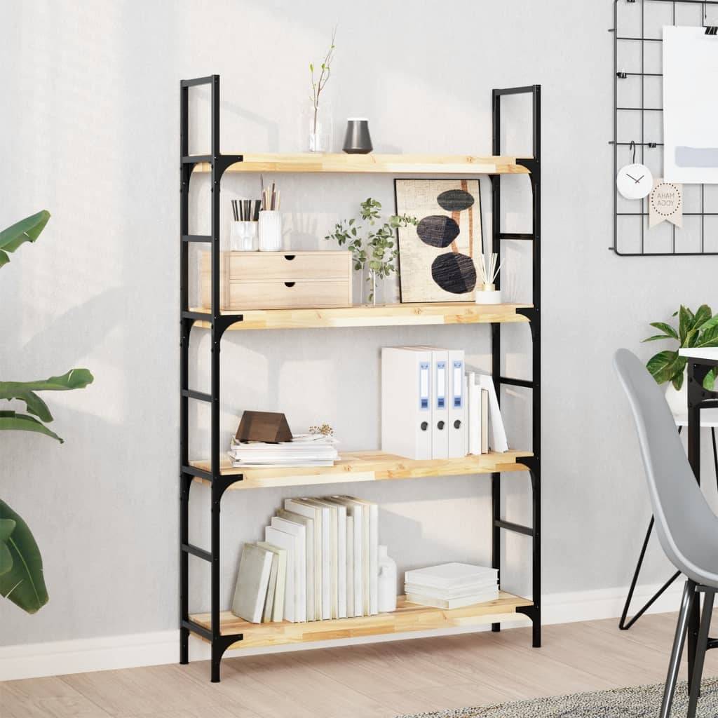 vidaXL Schweberegale 3 Stk. 80x20x4 cm Massivholz Akazie Unbehandelt