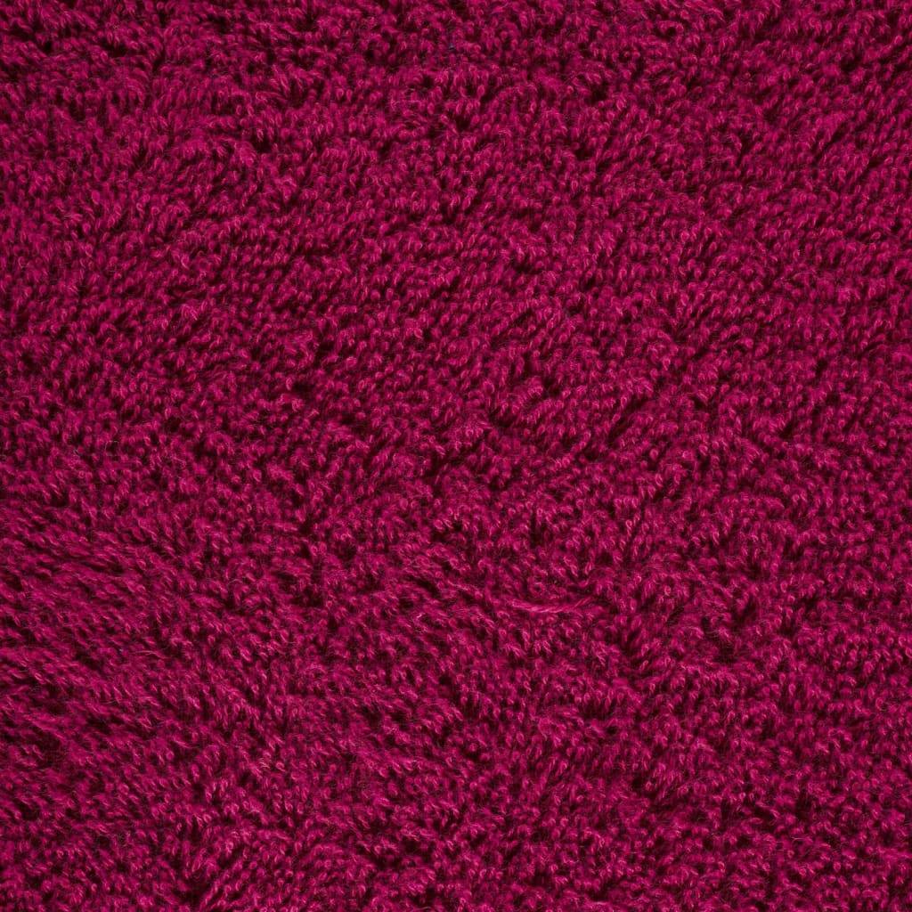 vidaXL Premium-Handtücher SOLUND 2 Stk. Bordeaux 50x100 cm 600 g/m²