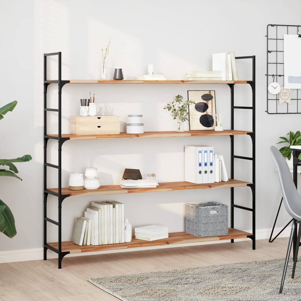 vidaXL Schweberegale 4 Stk. 160x30x2 cm Massivholz Akazie Ölbehandelt