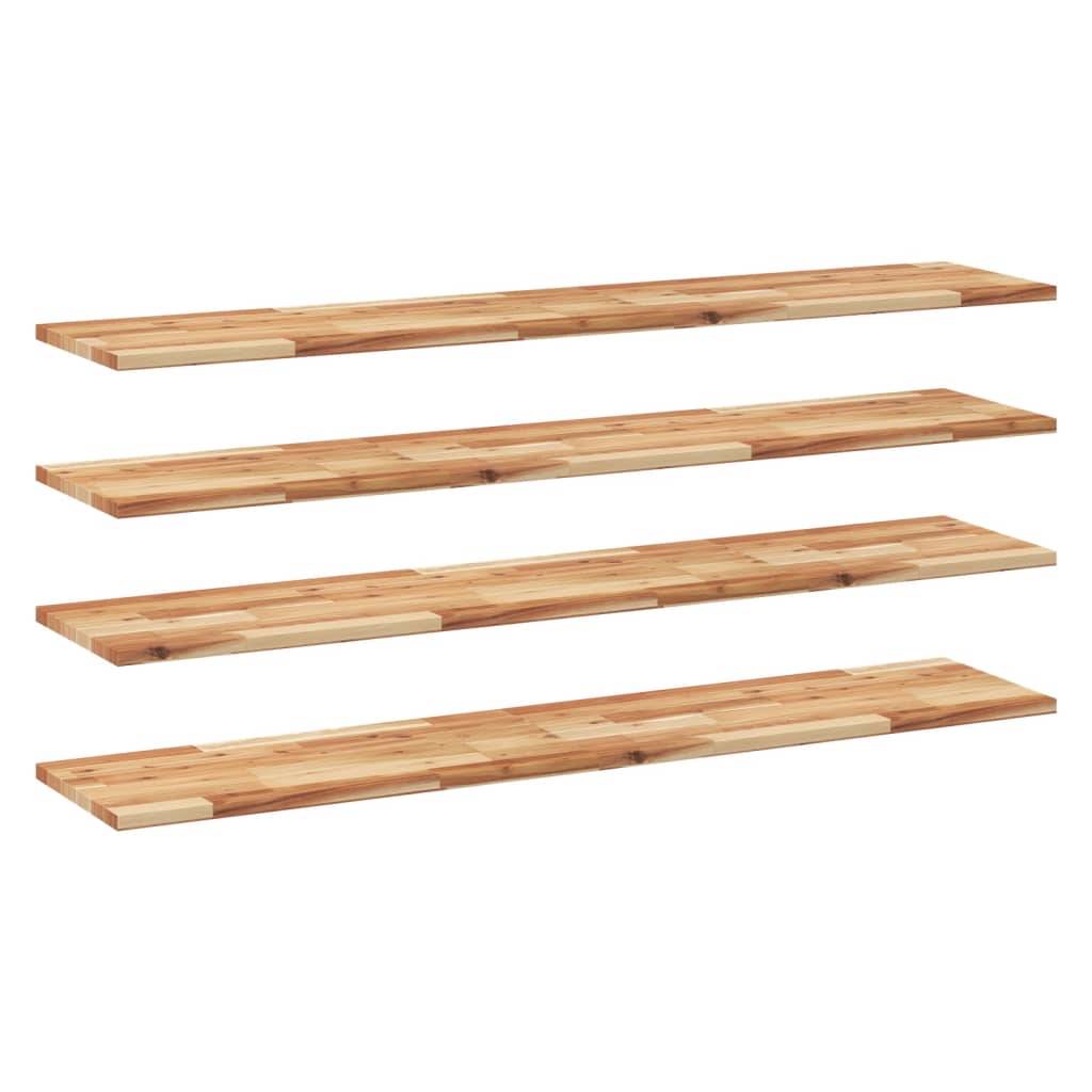 vidaXL Schweberegale 4 Stk. 160x30x2 cm Massivholz Akazie Ölbehandelt