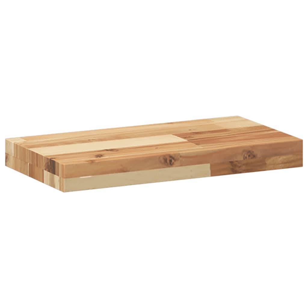 vidaXL Schweberegale 4 Stk. 40x20x4 cm Massivholz Akazie Ölbehandelt