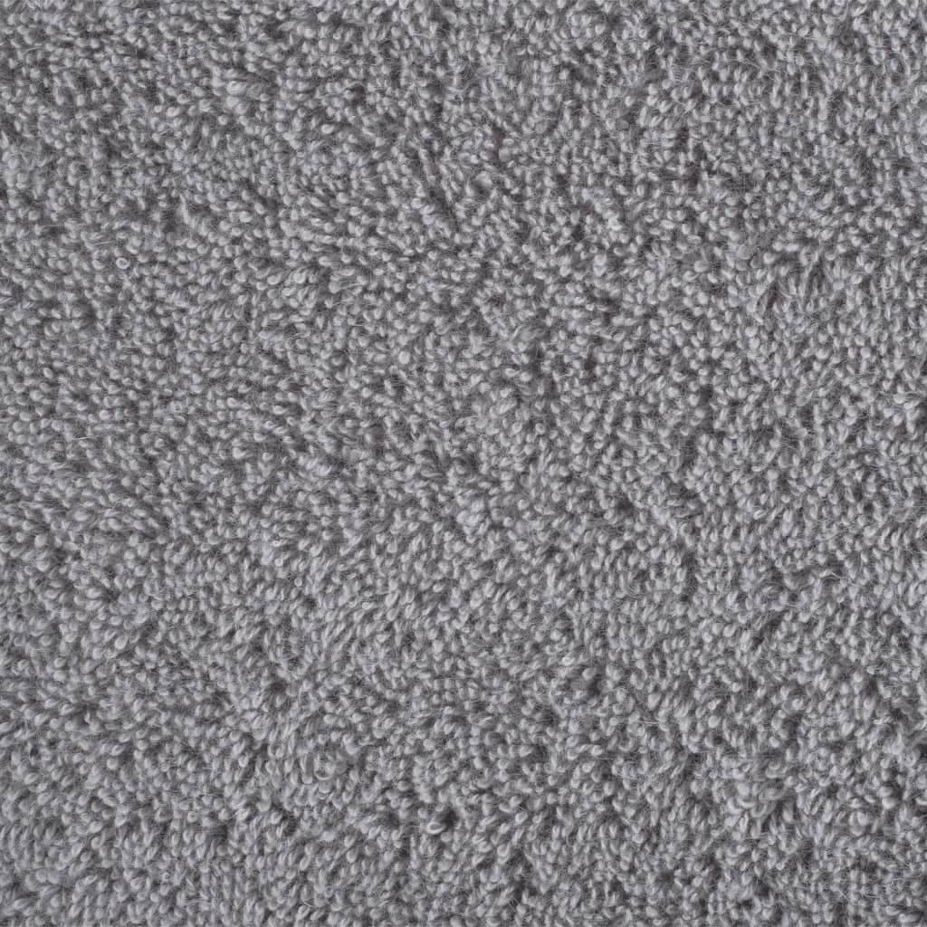 vidaXL Premium-Gästetücher SOLUND 4 Stk. Grau 30x50 cm 600 g/m²