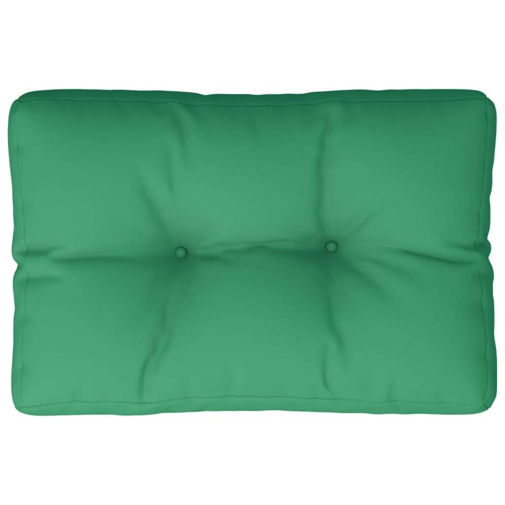 vidaXL Palettenkissen Grün 50x40x12 cm Stoff