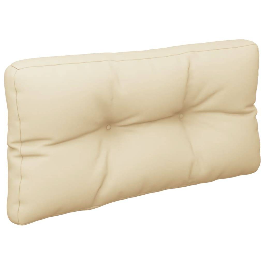 vidaXL Palettenkissen Beige 70x40x12 cm Stoff