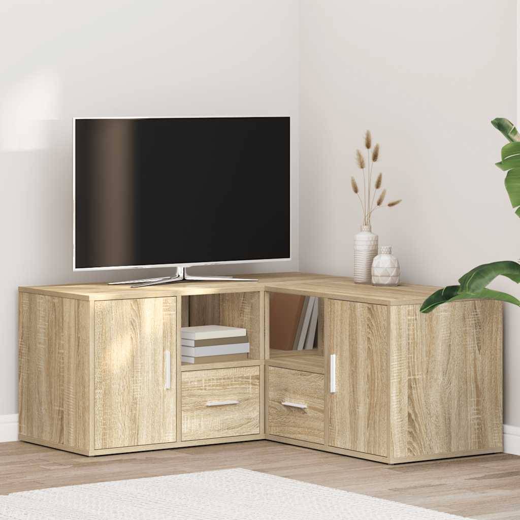 vidaXL Eckregal Sonoma-Eiche 160x40x45 cm Holzwerkstoff