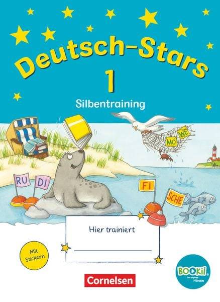 Deutsch-Stars - BOOKii-Ausgabe - 1. Schuljahr. Silbentraining.
