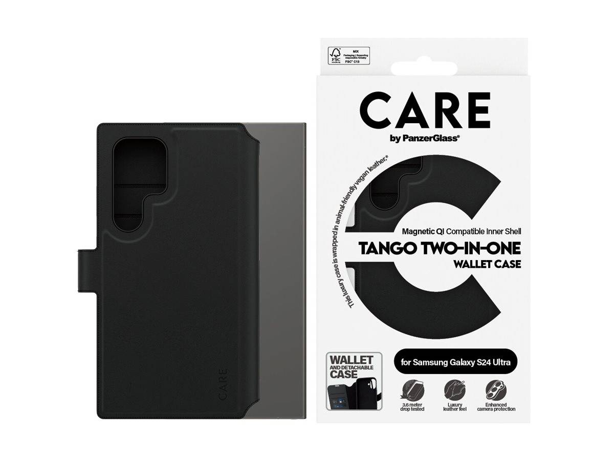 PANZERGLASS - CARE by PanzerGlass Tango - Flip-Hülle für Mobiltelefon - 2-in-1 wallet - Thermoplastisches Polyurethan (T