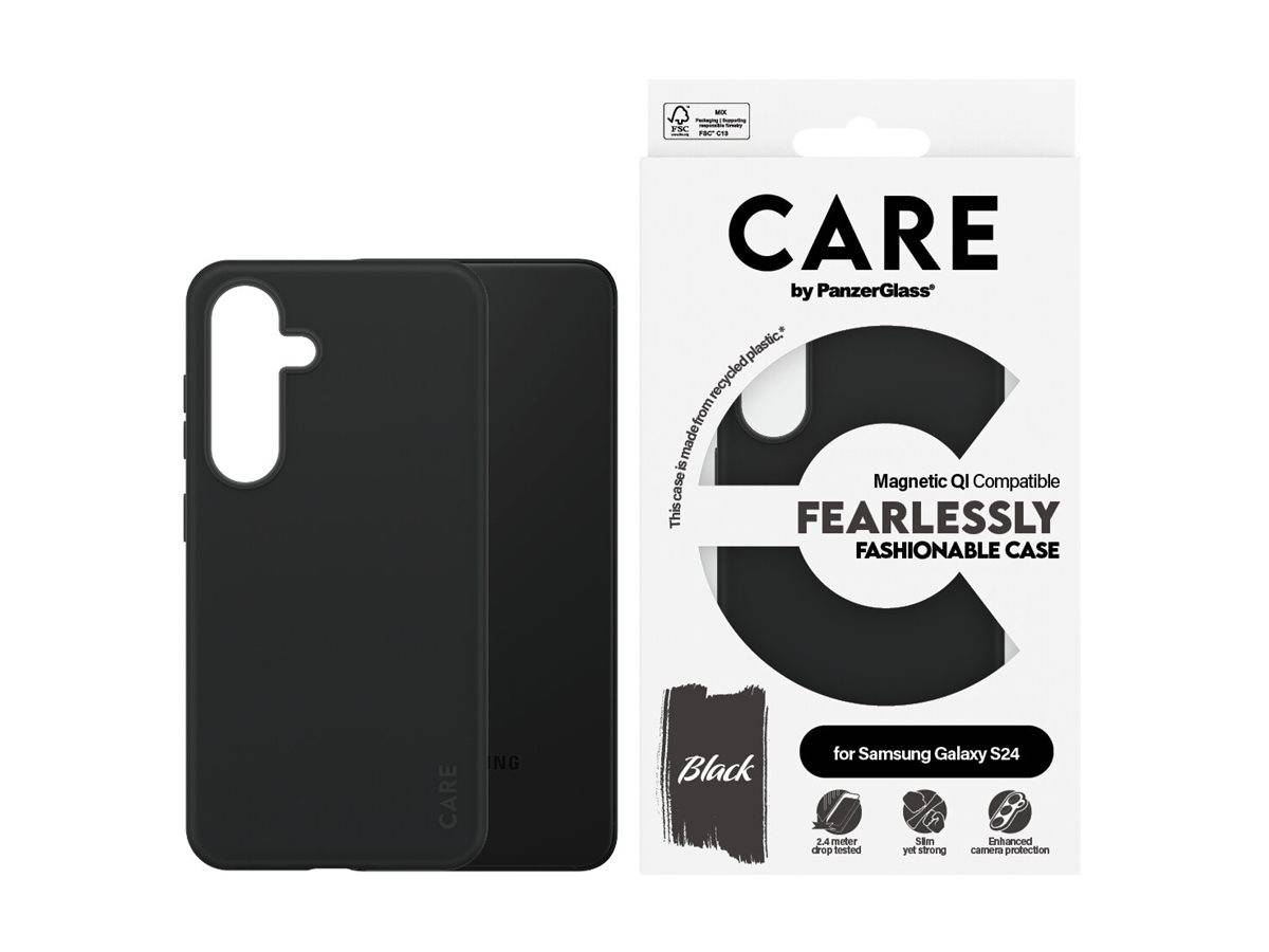 PANZERGLASS - CARE by PanzerGlass - Hintere Abdeckung für Mobiltelefon - Qi - Microfiber, Polycarbonat (PC)