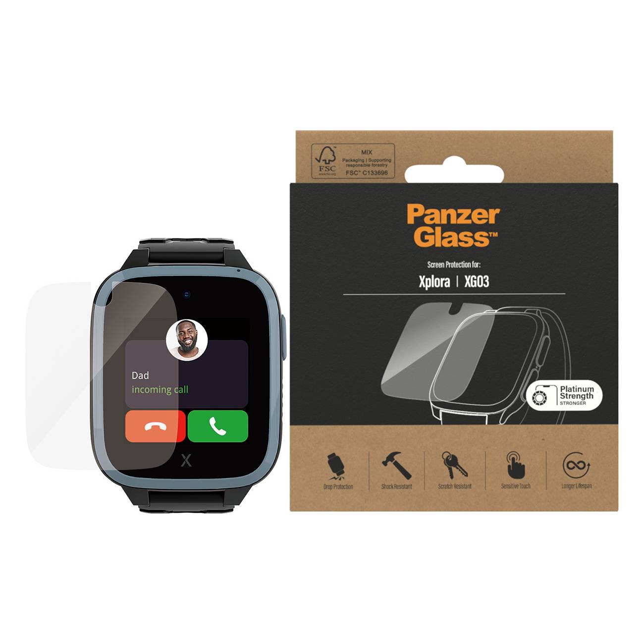 Panzerglass Displayschutz Xplora XGo3 3693 Smartphone Zubehör