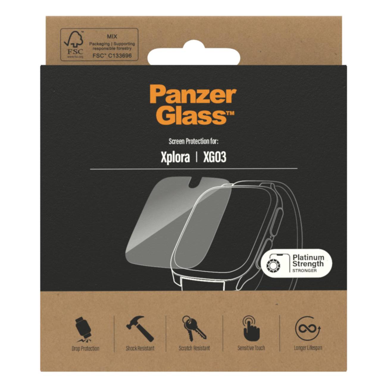 Panzerglass Displayschutz Xplora XGo3 3693 Smartphone Zubehör