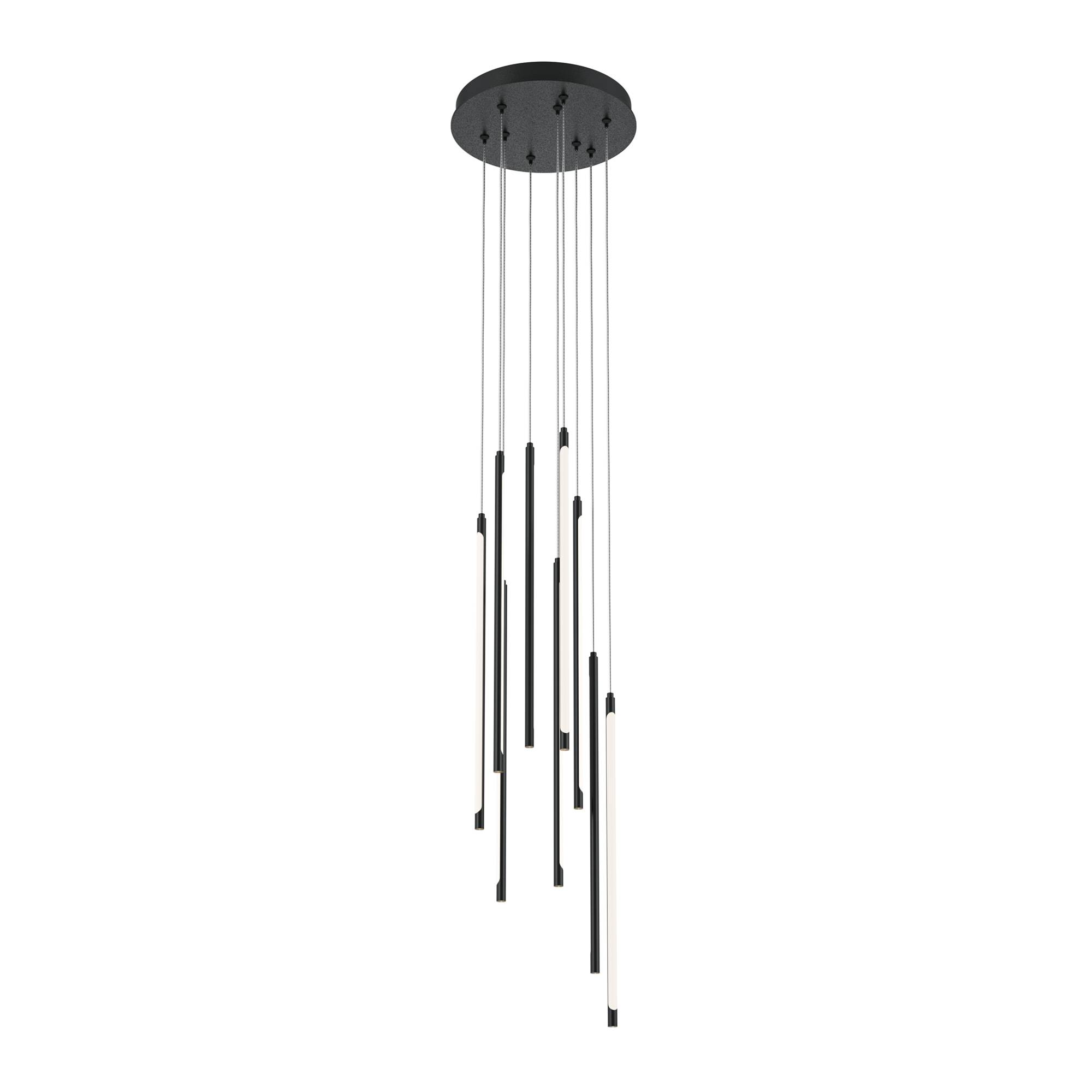 Maytoni Moderne Pendelleuchte Light stick LED incl. in Schwarz aus Aluminium, Metall 46 W für Küche, Schlafzimmer, Wohnzimmer, Esszimmer, Lobby